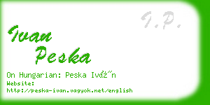 ivan peska business card